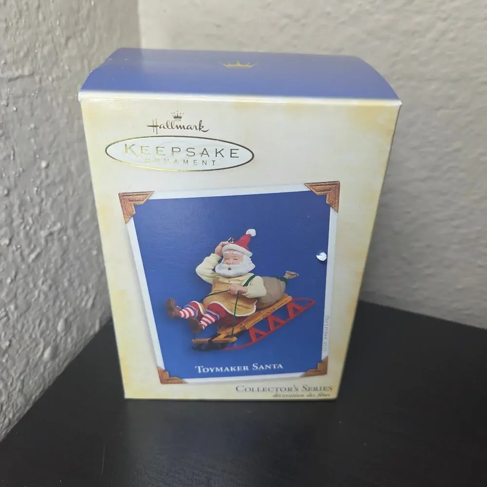 Vintage 2005 Hallmark Keepsake Toymaker Santa Christmas Ornament